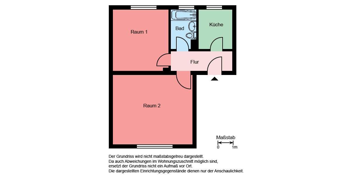 Erdgeschoßwohnung Werl - 2 Zimmer, 48 m&sup2;, 369&euro; | Angebot:26335903