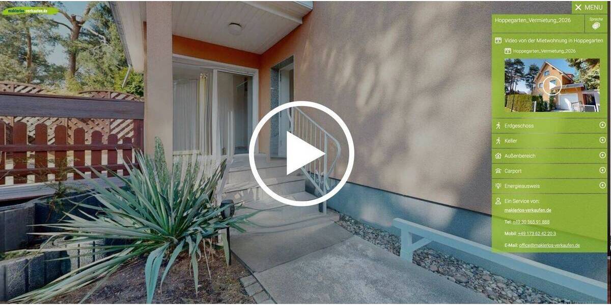 Terrassenwohnung Hoppegarten Waldesruh - 2 Zimmer, 68 m&sup2;, 1.070&euro; | Angebot:26157439