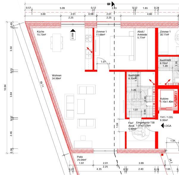 Etagenwohnung Harsewinkel - 2 Zimmer, 96 m&sup2;, 1.050&euro; | Angebot:26447941
