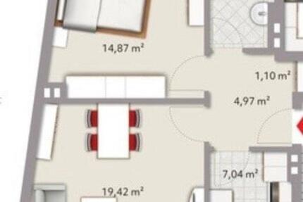 Wohnung Duisburg Hamborn - 2 Zimmer, 52 m&sup2;, 450&euro; | Angebot:26644913