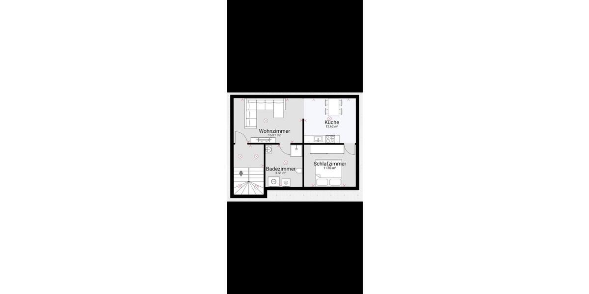 Dachgeschoßwohnung Dillenburg - 1 Zimmer, 50 m&sup2;, 550&euro; | Angebot:26701070