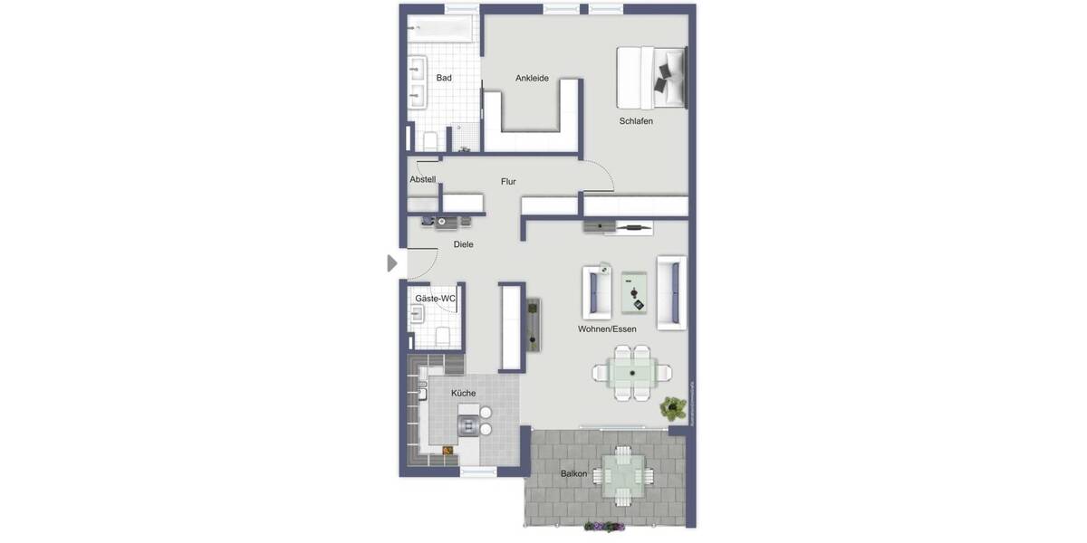 Etagenwohnung Heppenheim - 2 Zimmer, 93 m&sup2;, 1.150&euro; | Angebot:26065995