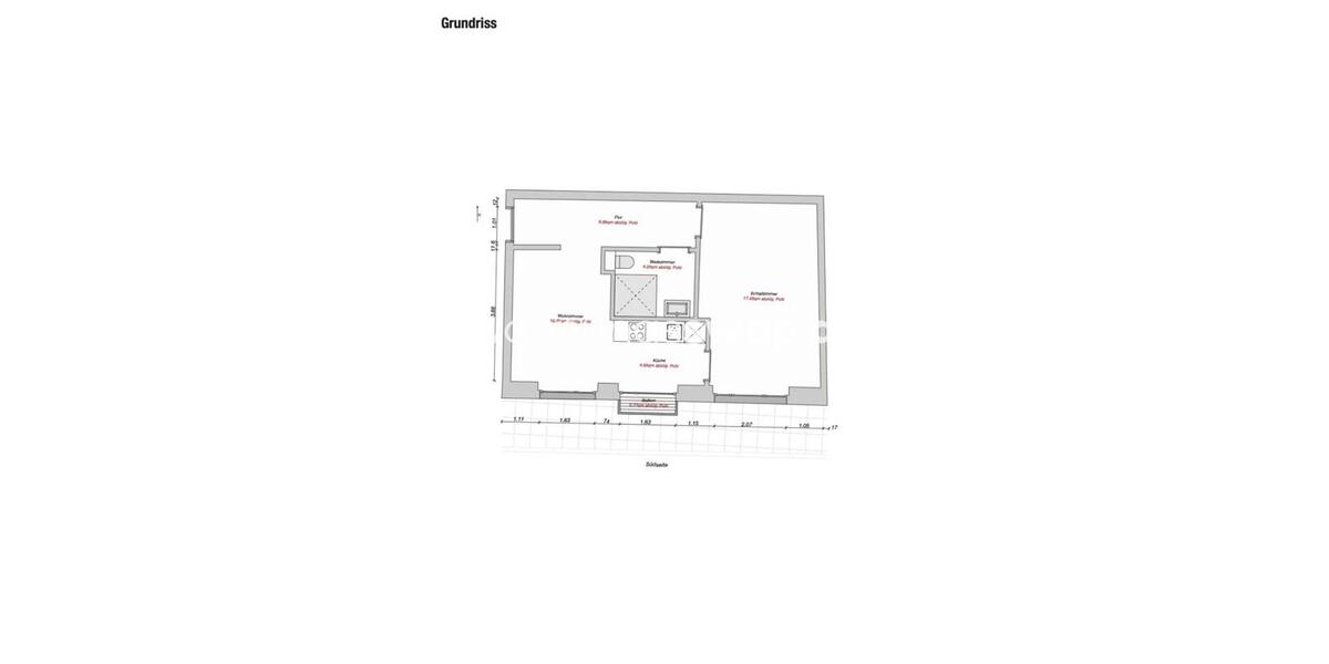 Etagenwohnung Münster - 2 Zimmer, 45 m&sup2;, 1.230&euro; | Angebot:26393302