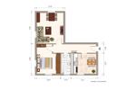 Etagenwohnung Ronneburg - 2 Zimmer, 51 m&sup2;, 274&euro; | Angebot:26535269
