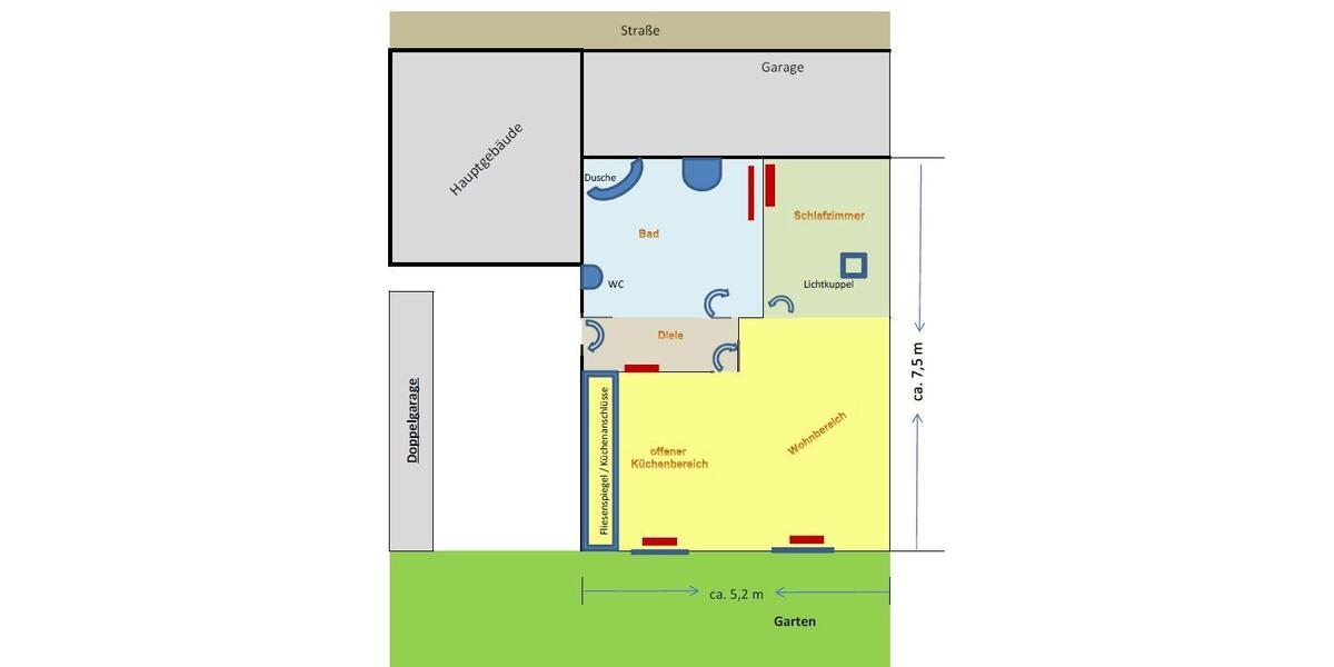 Hochparterre Gummersbach - 2 Zimmer, 36 m&sup2;, 380&euro; | Angebot:25976722