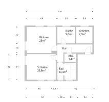 Etagenwohnung Montabaur - 3 Zimmer, 91 m&sup2;, 800&euro; | Angebot:26459305