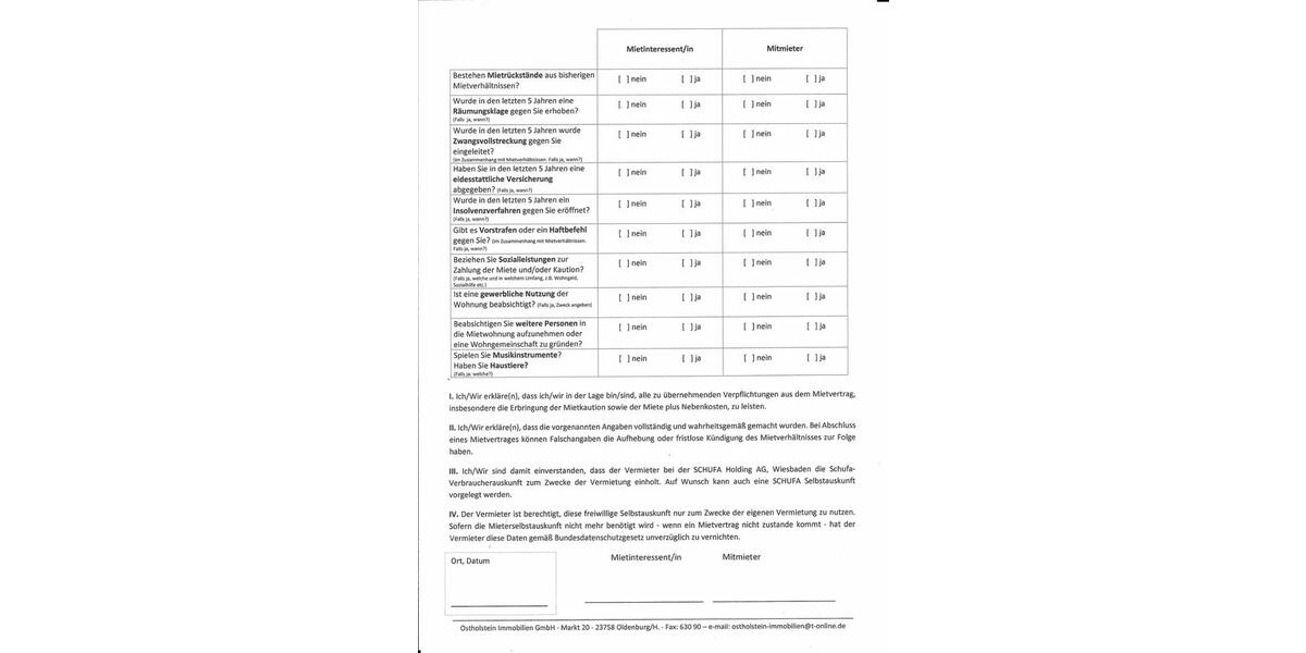 Etagenwohnung Oldenburg in Holstein - 3 Zimmer, 87 m&sup2;, 875&euro; | Angebot:25932881