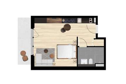 Wohnen auf Zeit in Berlin 1.280 € 1 zimmer