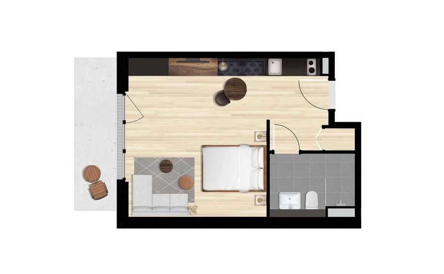 Wohnen auf Zeit in Berlin 1.280 € 1 zimmer