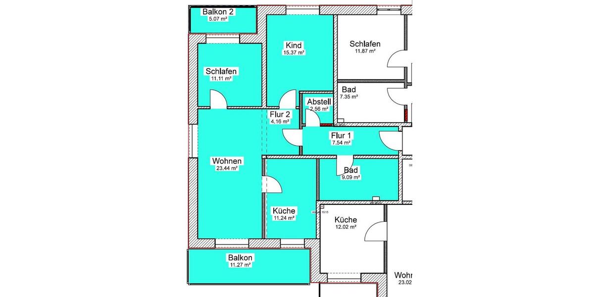 Etagenwohnung Radeburg - 3 Zimmer, 94 m&sup2;, 1.316&euro; | Angebot:23871766