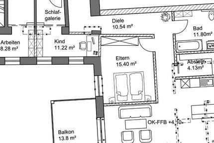 Wohnung Osterhofen - 4 Zimmer, 124 m&sup2;, 1.054&euro; | Angebot:24867792