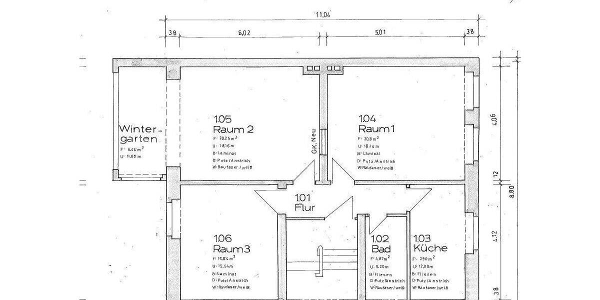 Etagenwohnung Osnabrück Innenstadt - 3 Zimmer, 80 m&sup2;, 840&euro; | Angebot:25729224