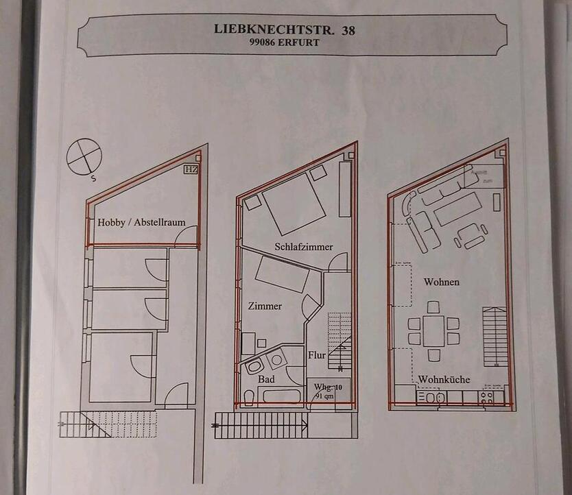 Ruhige 3 Raumwohnung Hinterhaus zimmer