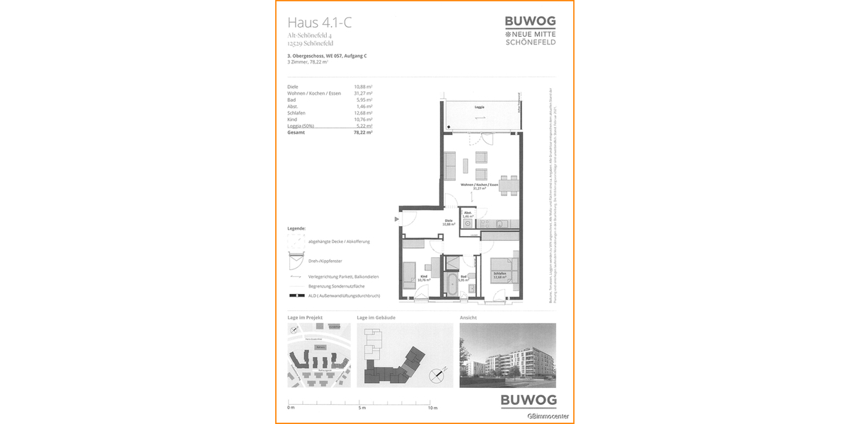 Perfekt für Paare oder eine kleine Familie! - Etagenwohnung Schönefeld | Angebot:23102710