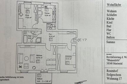 Wohnung Grasleben - 3 Zimmer, 116 m&sup2;, 850&euro; | Angebot:26049256