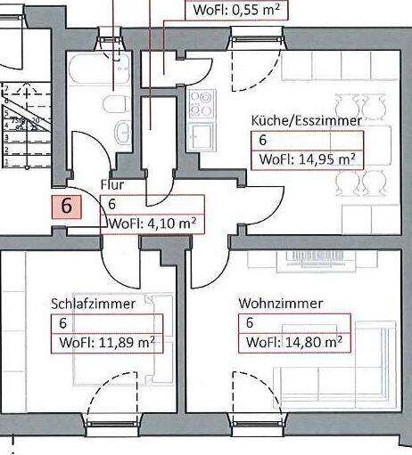 Etagenwohnung Tirschenreuth - 2 Zimmer, 50 m&sup2;, 405&euro; | Angebot:26450078
