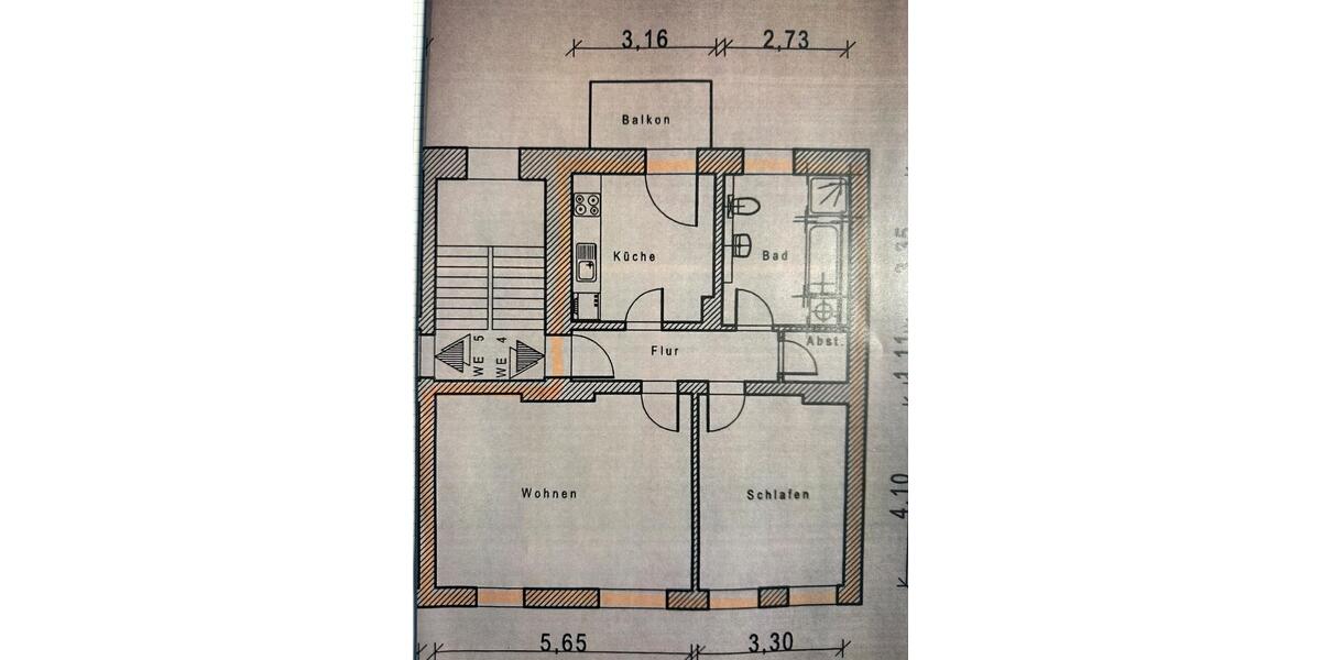 Etagenwohnung Magdeburg Ottersleben - 2 Zimmer, 65 m&sup2;, 620&euro; | Angebot:25102789