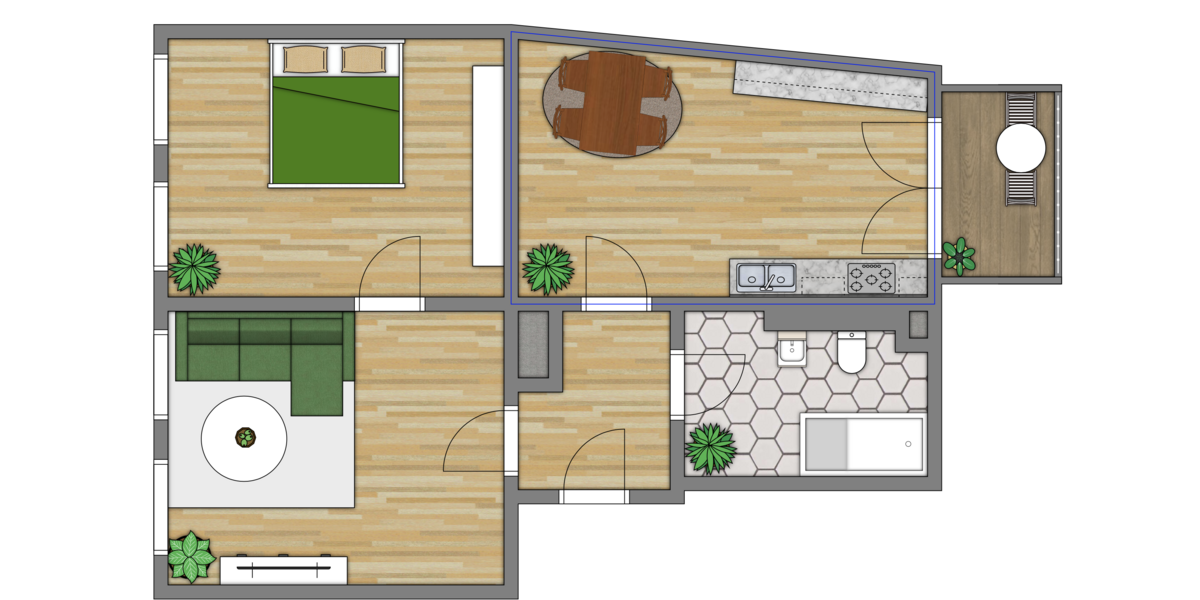 Wohnung zum Mieten in Burg 384 € 64 m² 2 zimmer