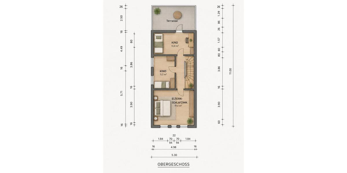 Einfamilienhaus Biebertal - 4 Zimmer, 106 m&sup2;, 1.360&euro; | Angebot:26660366