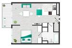 Wohnen auf Zeit Berlin Pankow - 2 Zimmer, 42 m&sup2;, 1.499&euro; | Angebot:26686389