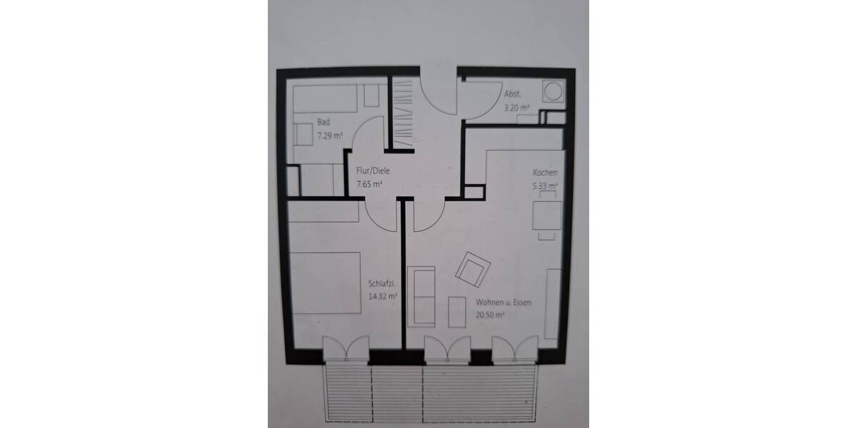 Etagenwohnung Kiel Altstadt - 2 Zimmer, 62 m&sup2;, 1.035&euro; | Angebot:26733353