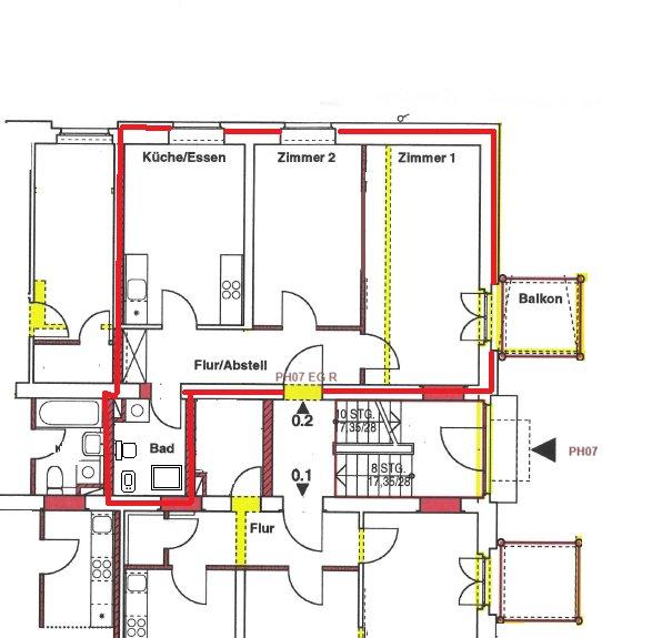Erdgeschoßwohnung Parchim - 2 Zimmer, 60 m&sup2;, 505&euro; | Angebot:26645277