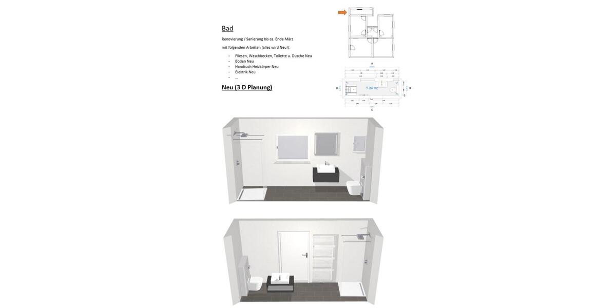 3 ZKB Wohnung 3 zimmer