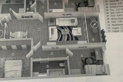 Schöne 2 und 2 halbe Zimmer Wohnung in Elmshorn 4 zimmer