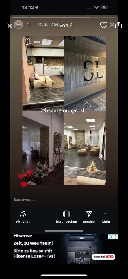 Kosmetikstudio, Salon Laden zimmer
