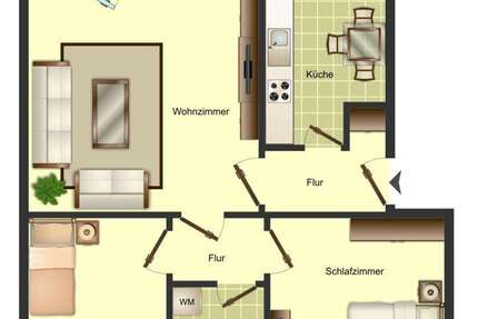 Wohnung zum Mieten in Bergkamen 499 € 60.73 m² 3 zimmer