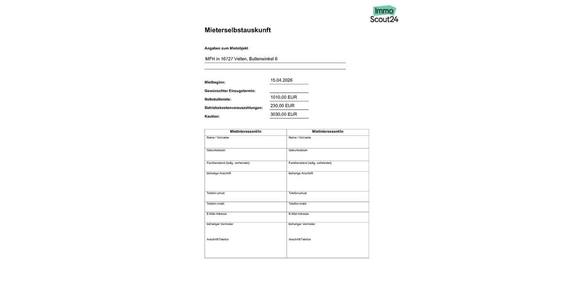 3-Raum Wohnung Velten, alter Ortskern, mit PKW-Stellplatz, Keller 3 zimmer