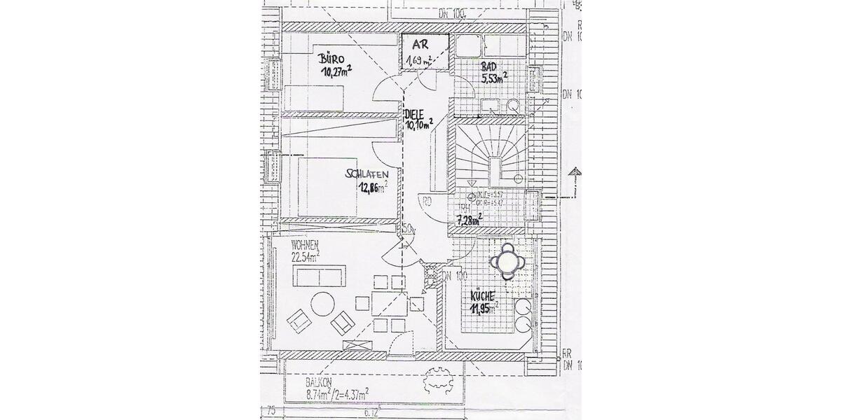 Dachgeschoßwohnung Sankt Augustin - 3 Zimmer, 80 m&sup2;, 760&euro; | Angebot:24750942