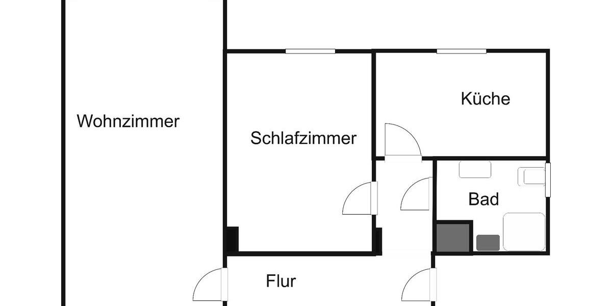 Schöne und helle zwei Zimmer Wohnung in Osnabrück Stadt 1 zimmer
