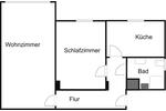 Schöne und helle zwei Zimmer Wohnung in Osnabrück Stadt 1 zimmer