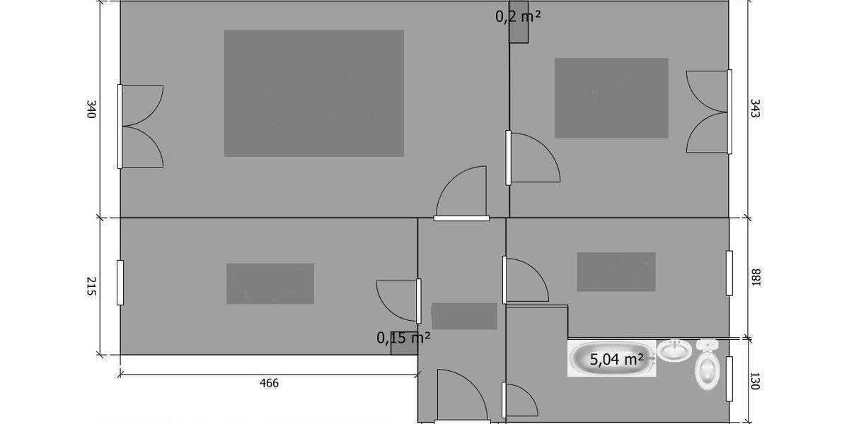 Etagenwohnung Pritzwalk - 3 Zimmer, 60 m&sup2;, 420&euro; | Angebot:24864022