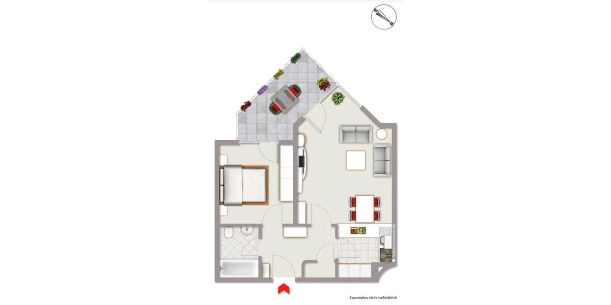 Etagenwohnung Möglingen - 2.5 Zimmer, 58 m&sup2;, 880&euro; | Angebot:26565136