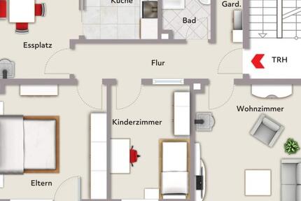 Lichtdurchflutete WG-Wohnung mit Balkon & Top-Lage in Goldbach 3 zimmer