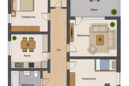 Wohnung Bruchköbel - 3 Zimmer, 60 m&sup2;, 990&euro; | Angebot:26506870