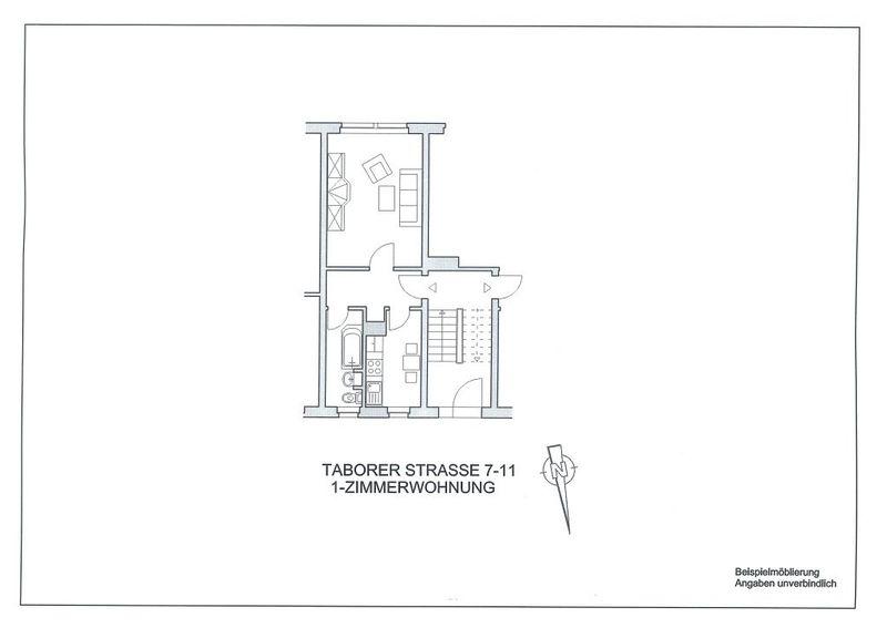 Erdgeschoßwohnung Naumburg (Saale) - 1 Zimmer, 32 m&sup2;, 313&euro; | Angebot:26550662