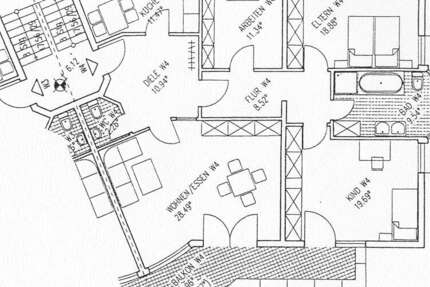 Wohnung Bielefeld Mitte - 4 Zimmer, 127 m&sup2;, 1.295&euro; | Angebot:25380142
