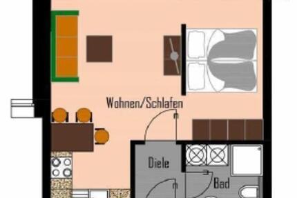 NEUBAU: 1 Zimmer Wohnung mit Einbauküche und Balkon zimmer