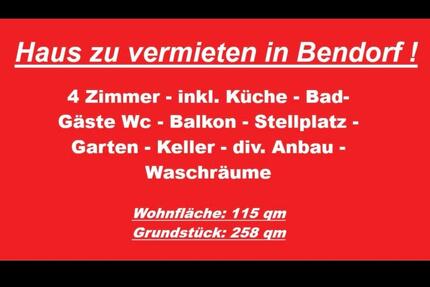4 ZKB komplett Haus + Garten + Stellplatz zu vermieten! 4 zimmer