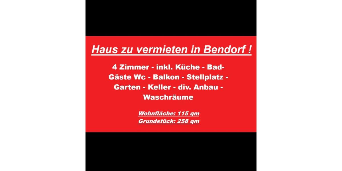 4 ZKB komplett Haus + Garten + Stellplatz zu vermieten! 4 zimmer