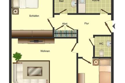 Demnächst frei! 3-Zimmer-Wohnung in Unna Königsborn zimmer