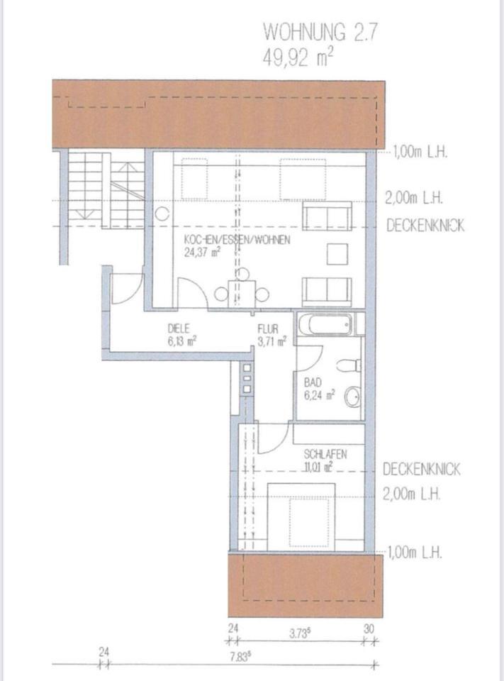renovierte 2 Zimmerwohnung