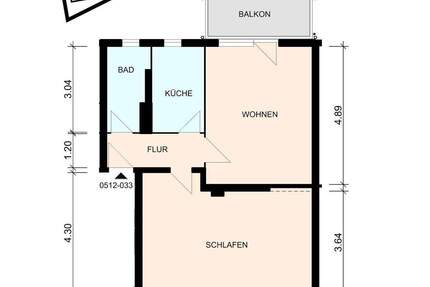 Wohnung Elmshorn - 2 Zimmer, 56 m&sup2;, 397&euro; | Angebot:25428996