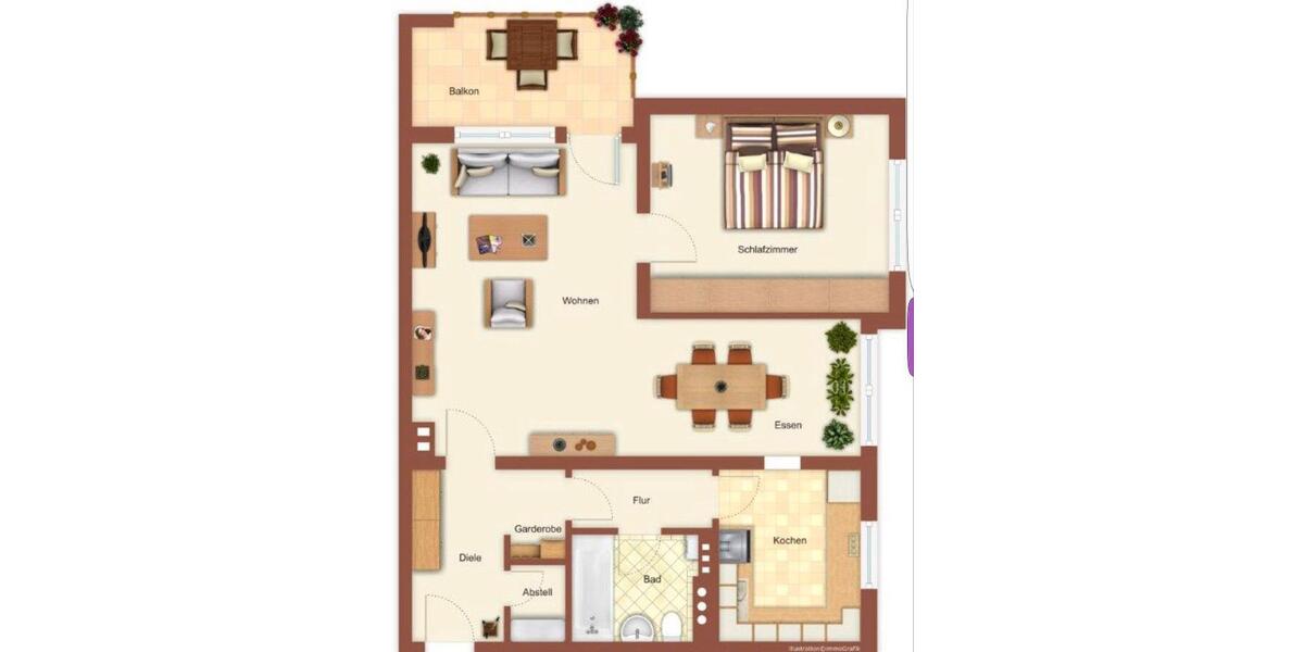 Etagenwohnung Remscheid Remscheid-Süd - 2 Zimmer, 72 m&sup2;, 570&euro; | Angebot:25900244