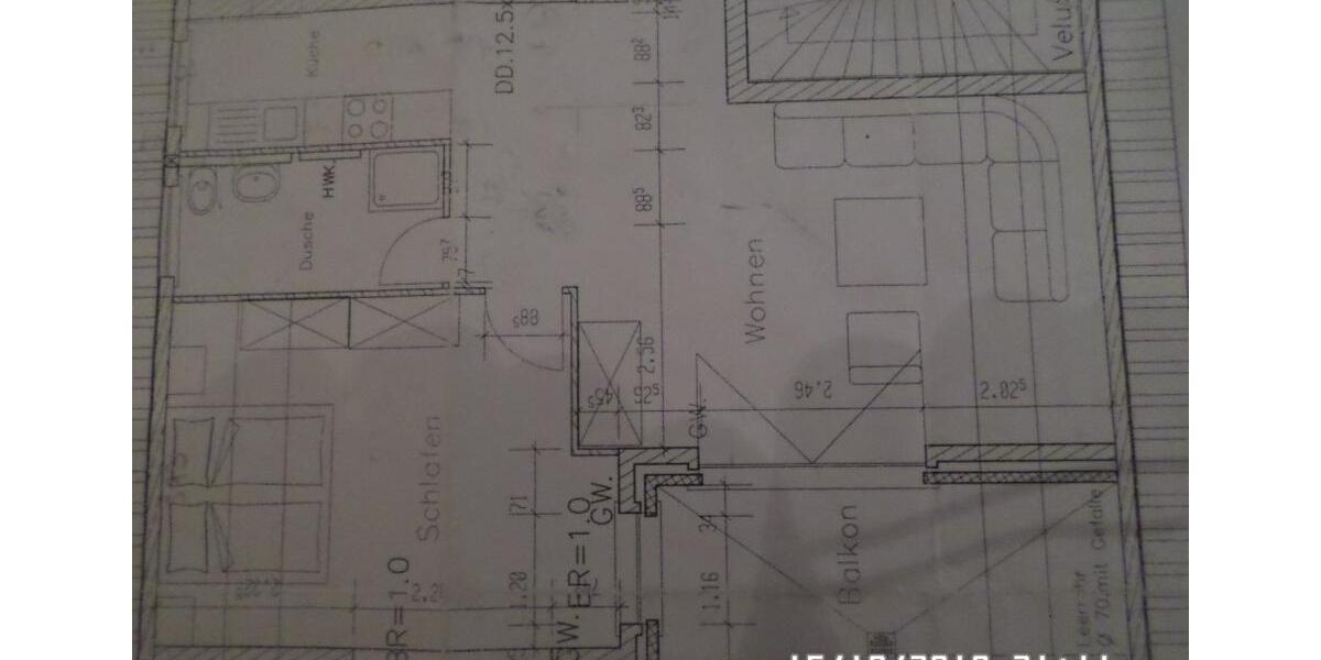 Dachgeschoßwohnung Welver - 2 Zimmer, 58 m&sup2;, 400&euro; | Angebot:25175261