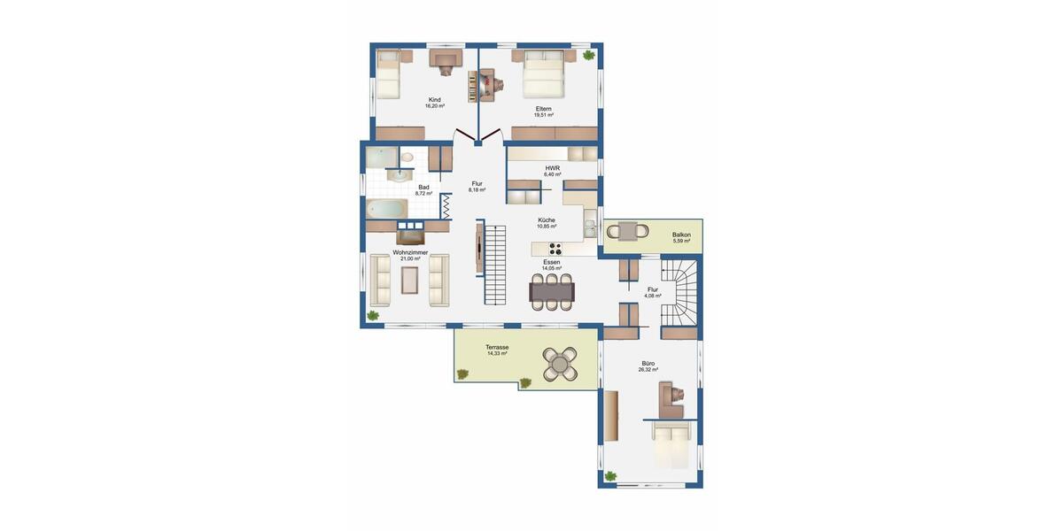 Dachgeschoßwohnung Steinfeld (Oldenburg) - 4 Zimmer, 125 m&sup2;, 1.000&euro; | Angebot:26461612