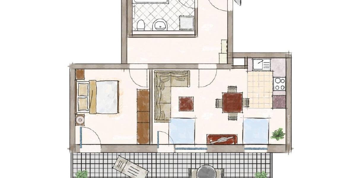 Einfamilienhaus Schwindegg - 2 Zimmer, 54 m&sup2;, 805&euro; | Angebot:26489956